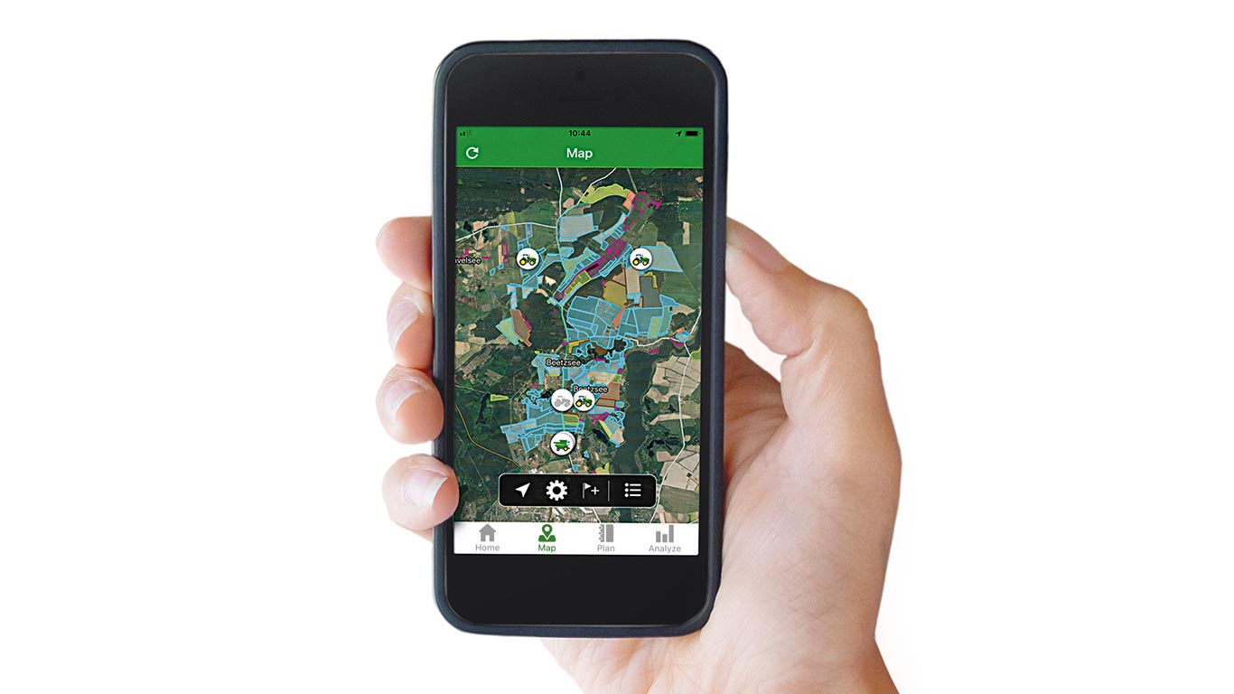 Map in Operations Center Mobile app