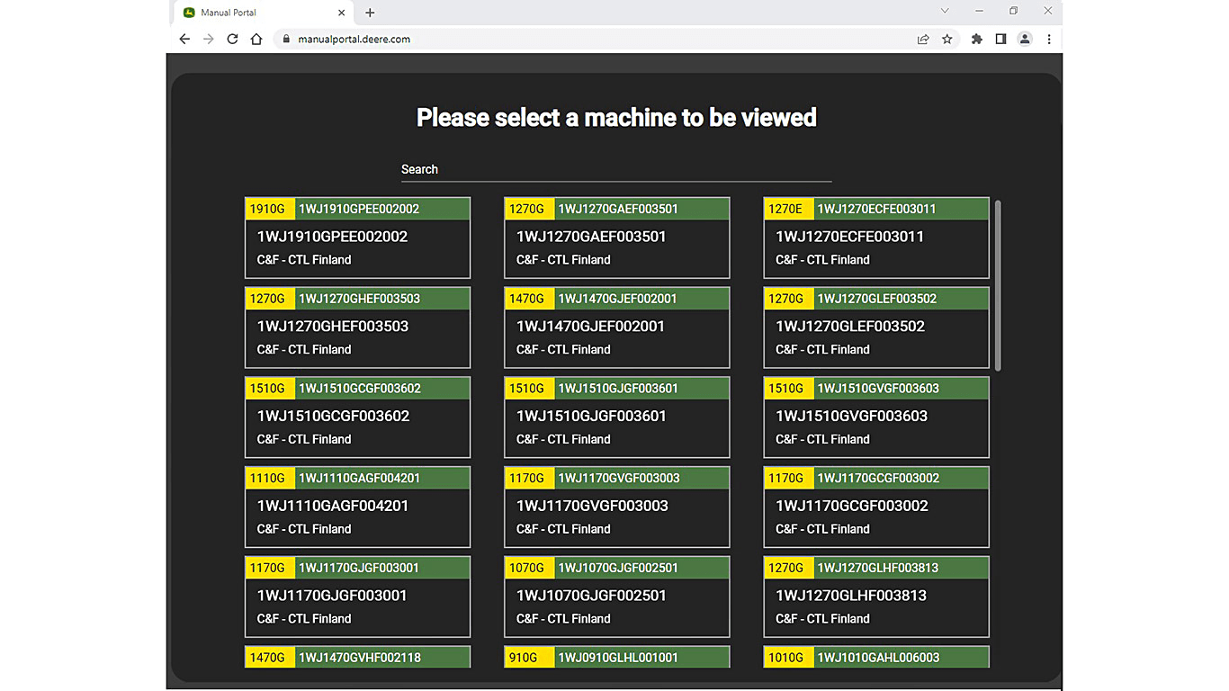 List of machines