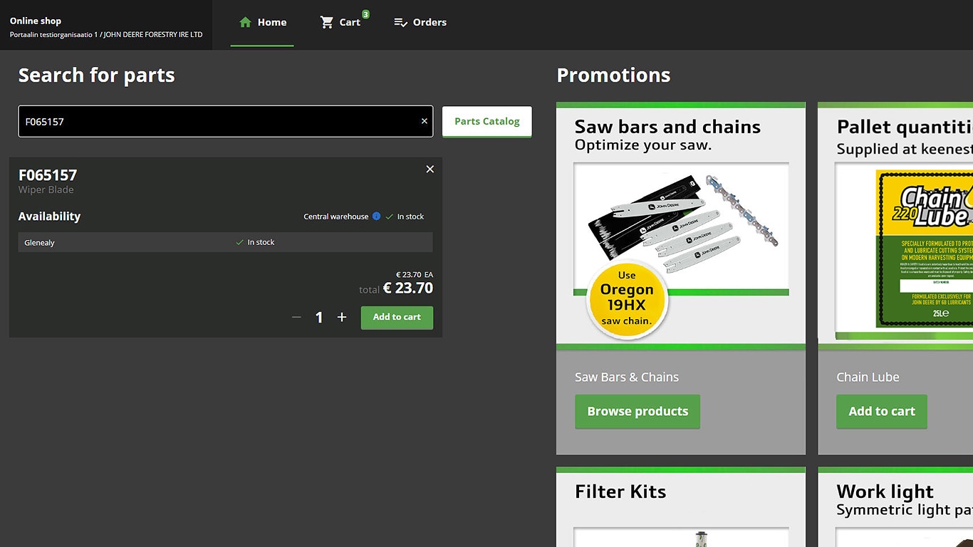 TimberManager online shop - browse for a part